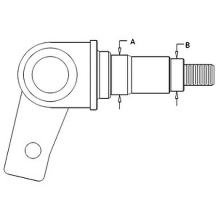 Aic Replacement Parts 335132A1 Spindle L/H - Fits Case 580K, 580SK, 580L, 580SL, 580M, 580SM 335132A1-PVE